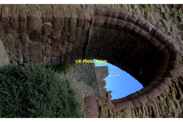 Photo 6"x4" Through an arch in the walls of Ludlow Castle Ludlow c2014