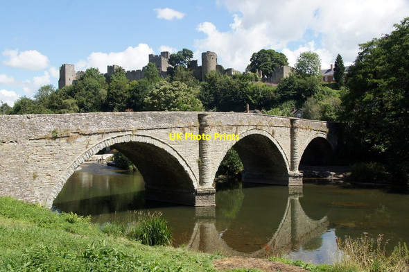 Photo 6"x4" Dinham Bridge and Ludlow Castle Ludlow c2014