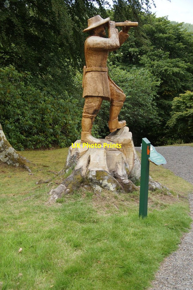 Photo 6"x4" Statue of David Douglas, Dawyck Botanic Gardens Bellspool c2014