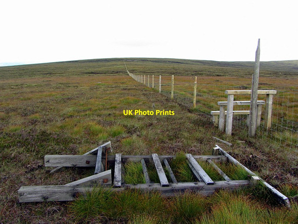 Photo 6"x4" Fence south-east of Carter Fell Limestone Knowe c2014
