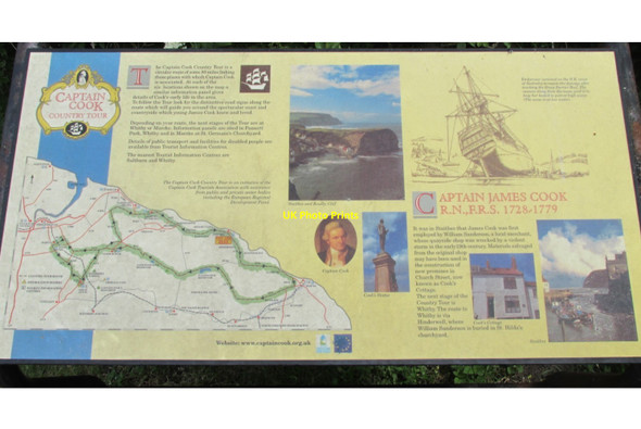 Photo 6"x4" Captain Cook Tour Staithes c2014
