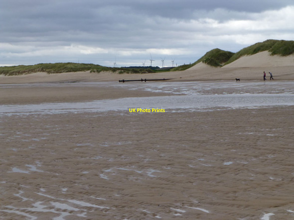 Photo 6"x4" Looking inland from the beach at Druridge Cresswell\/NZ2993 c2014