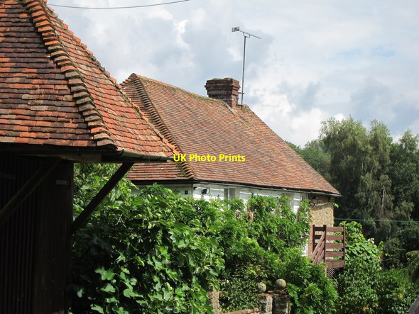 Photo 6"x4" Oast House at Elmstone Farm, Elmstone Hole Road, Grafty Green Fairbourne Heath c2014