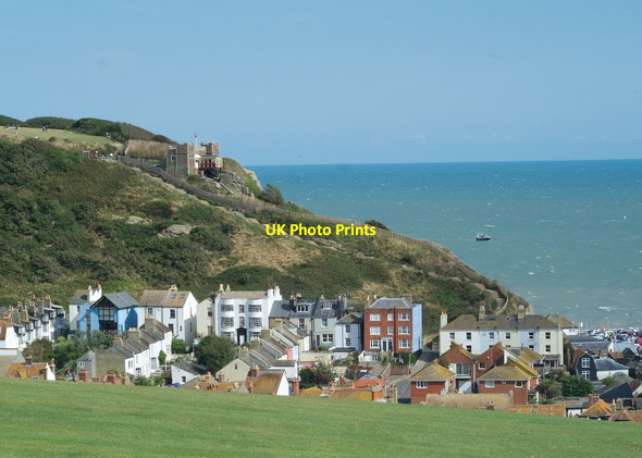 Photo 6"x4" East Cliff Railway and Hastings Old Town Hastings\/TQ8110 c2014