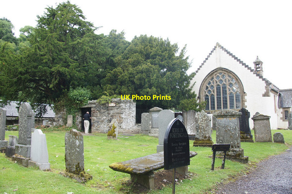 Photo 6"x4" Fortingall kirkyard and the Fortingall Yew Fortingall c2014