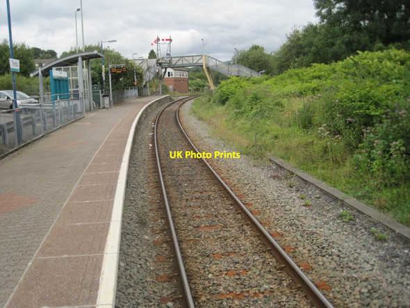 Photo 6"x4" Tondu railway station, Bridgend Tondu c2014