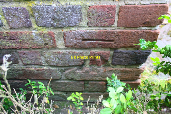 Photo 6"x4" Benchmark at entrance to Old Whiteknights House Reading c2014