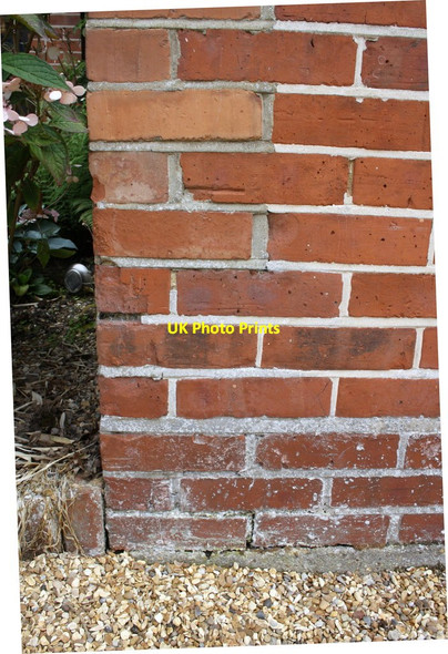 Photo 6"x4" Benchmark on 'Red Roof', Church Lane Arborfield c2014
