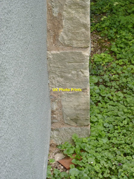 Photo 6"x4" Bench mark, St Paul's Church, West Drayton Rockley\/SK7174 c2014