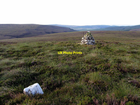 Photo 6"x4" Boundary stone & cairn, Knox Knowe Knox Knowe c2014
