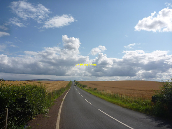 Photo 6"x4" East Lothian Landscape : prairie highway Haddington\/NT5173 c2014