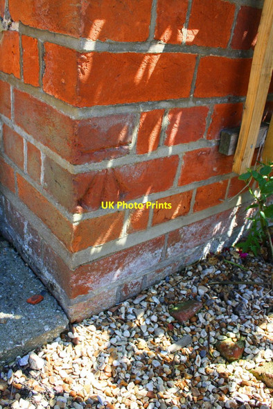 Photo 6"x4" Benchmark on 'Nursery Cottage', Church Lane Great Lea Common c2014