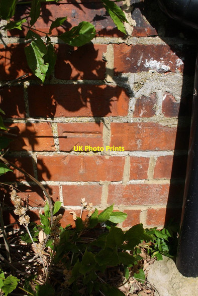 Photo 6"x4" Benchmark on #26 Hollow Lane Shinfield c2014