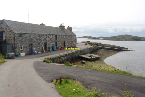 Photo 6"x4" Old harbour houses at Lower Badcall Lower Badcall c2014