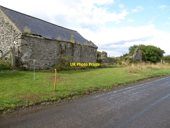 Photo 6"x4" Ruined homestead on Killard Road Ballyhornan c2013