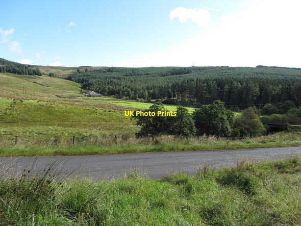 Photo 6"x4" Lightpipe over River North Tyne Kielder c2014