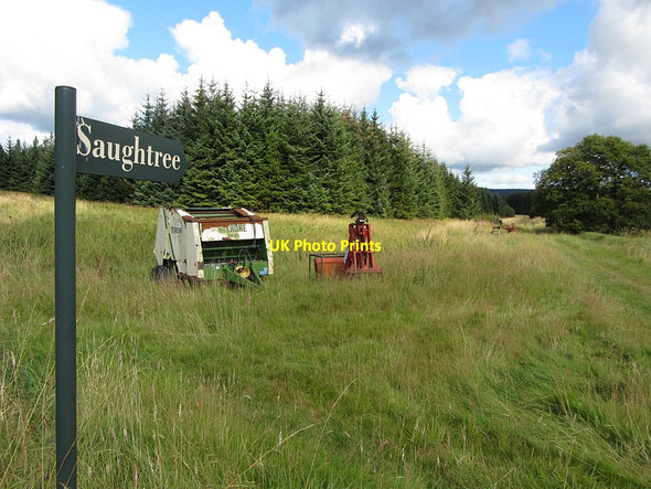 Photo 6"x4" Border crossing at Deadwater Kielder c2014