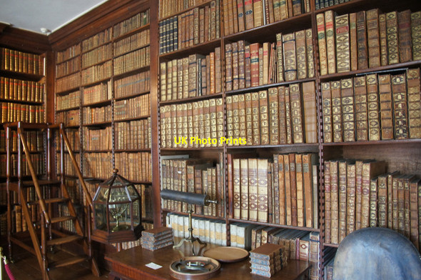 Photo 6"x4" The library at Dunham Massey Hall Dunham Town c2014