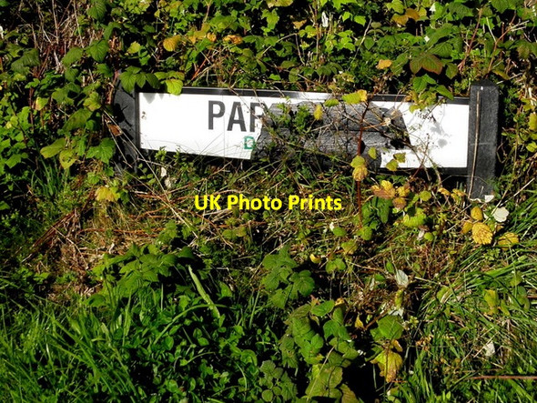 Photo 6"x4" Damaged road sign, Dunmoyle Sixmilecross c2014