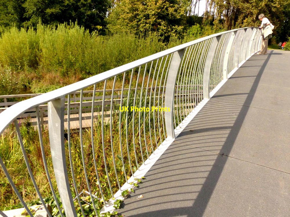 Photo 6"x4" Metal railings, Festival Park St Michael's Hamlet c2014