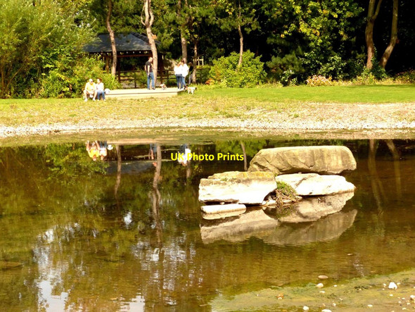 Photo 6"x4" Lake in the Chinese garden. Festival Gardens St Michael's Hamlet c2014
