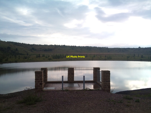 Photo 6"x4" Lake in Silverdale Country Park Blank Bank c2011