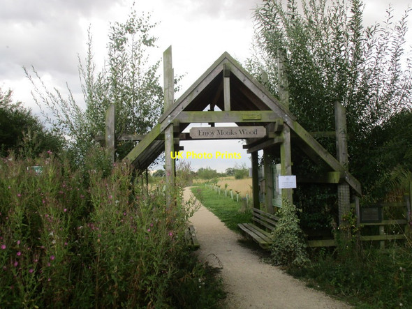 Photo 6"x4" Monks Wood Threshold Dunholme c2014