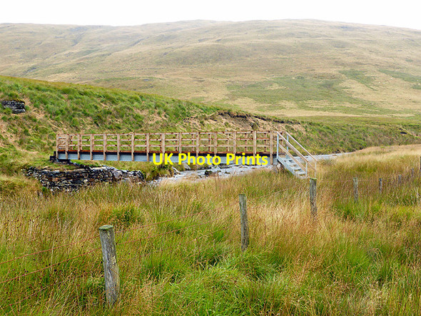 Photo 6"x4" New footbridge over Afon Rheidol - 2 Banc Llechwedd-mawr c2014