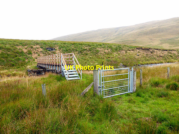 Photo 6"x4" New footbridge over Afon Rheidol - 3 Banc Llechwedd-mawr c2014