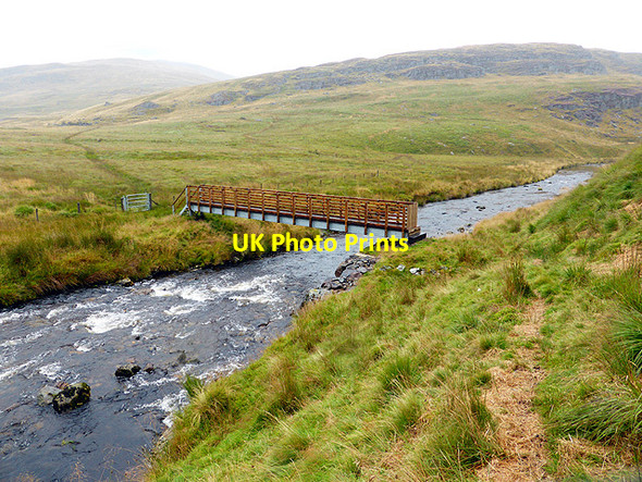 Photo 6"x4" New footbridge over Afon Rheidol - 10 Banc Llechwedd-mawr c2014