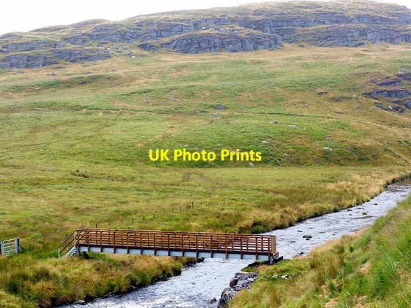 Photo 6"x4" New footbridge over Afon Rheidol - 11 Banc Llechwedd-mawr c2014