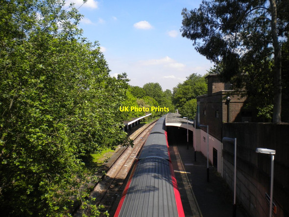 Photo 6"x4" Chessington South station from above Barwell\/TQ1763 c2014