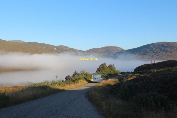 Photo 6"x4" Fog bank on Loch a' Ghriama Loch a' Ghriama c2014