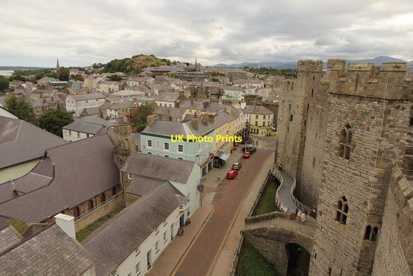 Photo 6"x4" Castle Ditch Caernarfon c2014