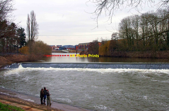 Photo 6"x4" Weir on the River Severn, Worcester Worcester c2013