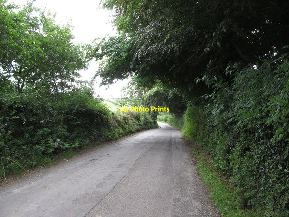 Photo 6"x4" The Ballee Road east of the Ballee Non-Subscribing Presbyterian Church Bishops Court\/J5642 c2014