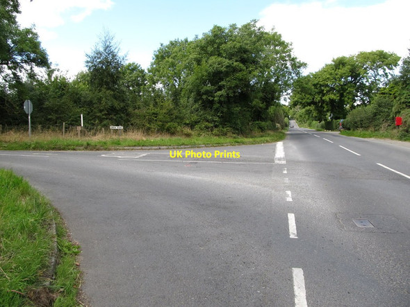 Photo 6"x4" The junction of the southern section of Crew Road with Ballyhornan Road Bishops Court\/J5642 c2014