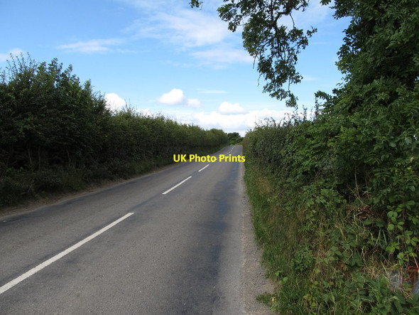 Photo 6"x4" Narrow section of the Ballyhornan Road Bishops Court\/J5642 c2014