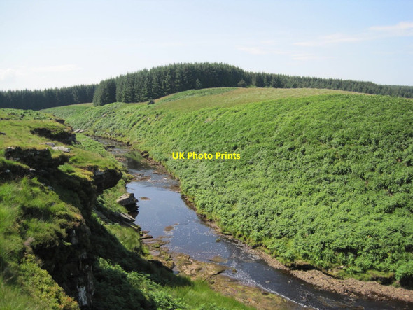 Photo 6"x4" River Irthing Gorge from Tod Hole Hag Sike c2014