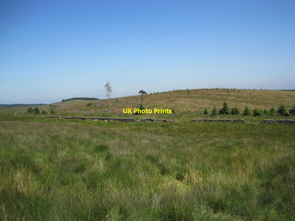 Photo 6"x4" Open Access Land, Trenchgap Fold Linen Sike c2014