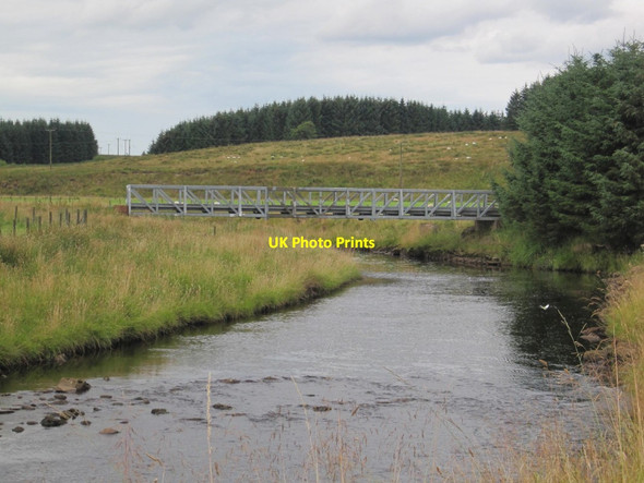 Photo 6"x4" Lampert Bridge over the River irthing Lampert c2014