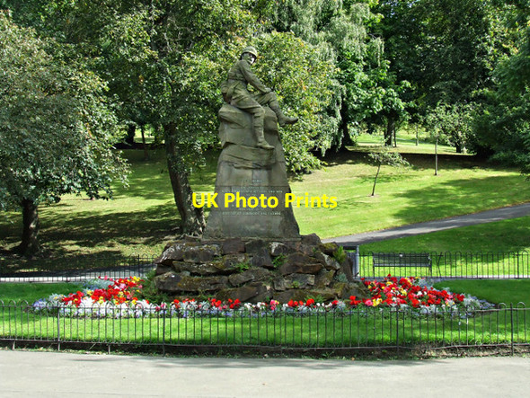 Photo 6"x4" South African War Memorial in Kelvingrove Park Glasgow c2014