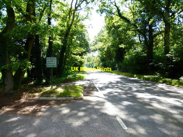 Photo 6"x4" Looking south on the B3349 across junction with private road Powntley Copse c2014