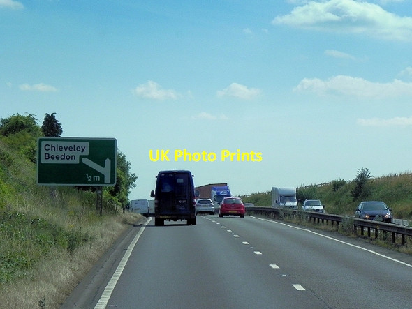 Photo 6"x4" A34 Southbound near Beedon Beedon c2014