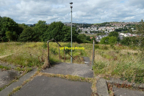 Photo 6"x4" Start of a path over waste ground Greenock\/NS2776 c2014