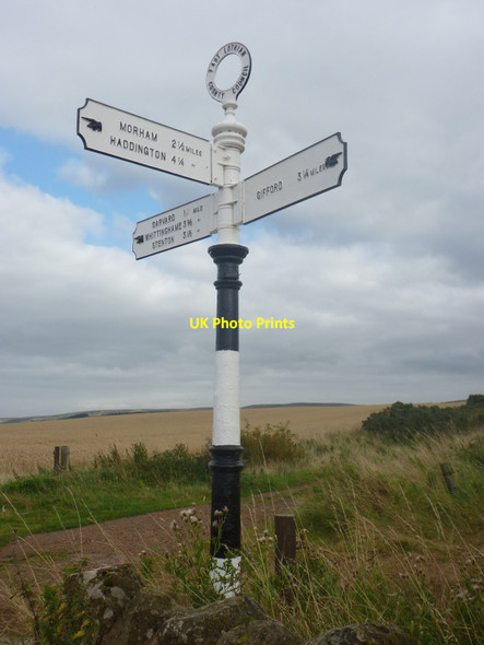 Photo 6"x4" Rural East Lothian : ELCC Fingerpost At Chesters Crossroads Carfrae\/NT5769 c2014