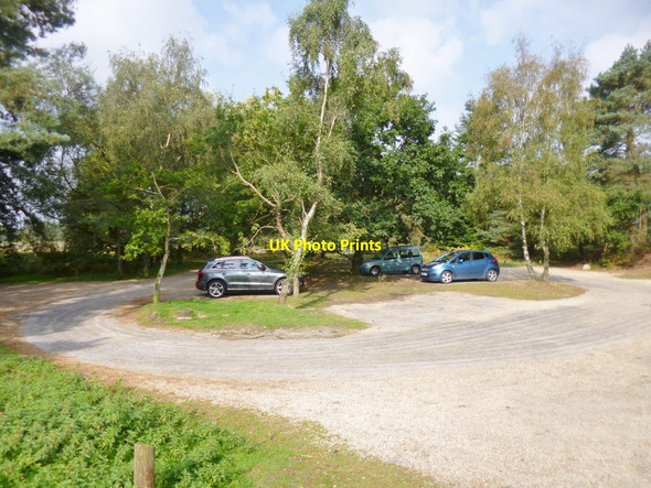 Photo 6"x4" Avon Heath Country Park, car park Grange Estate c2014