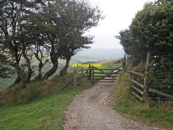 Photo 6"x4" Gateway, above Radworthy Swincombe c2014