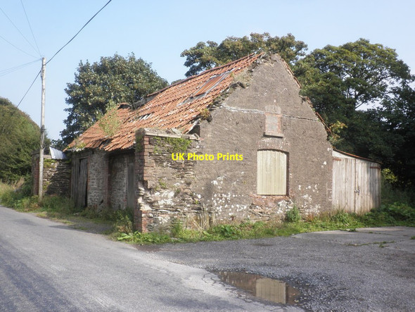 Photo 6"x4" Derelict building, near West Cottages, Simonsbath Simonsbath c2014