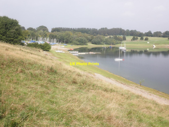 Photo 6"x4" Sailing dinghies on Wimbleball Lake Brompton Regis c2014